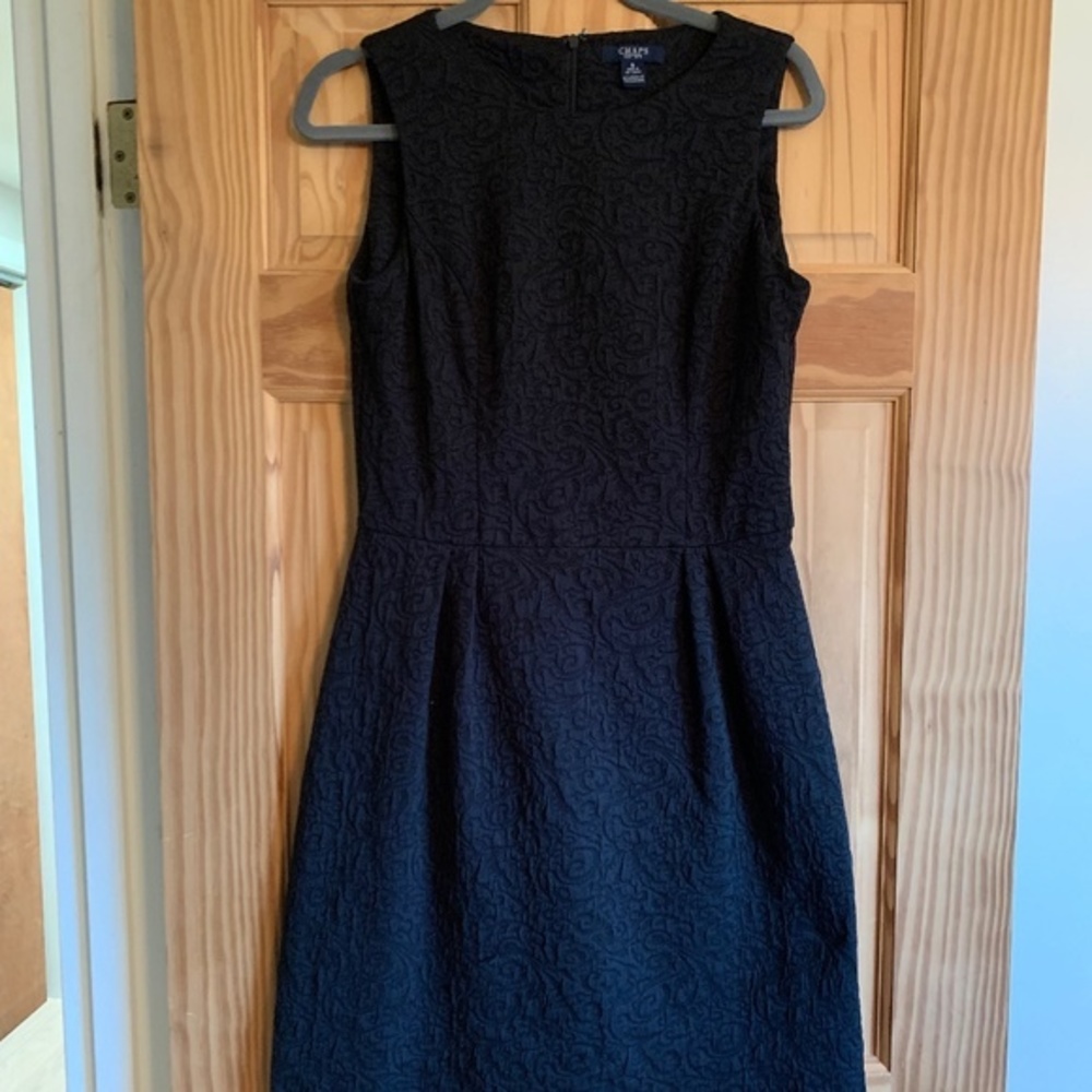 Chaps Black Mid-Length Dress‎ Size 8